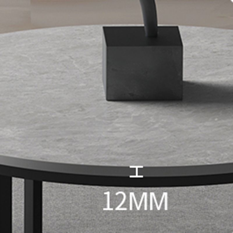 Slate Round Coffee Table 2 Piece Modern Minimalist Bunching Tables Clearhalo 'Coffee & Accent Tables' 'Coffee Tables' 'coffee_tables' 'furn' 'furn_coffee_tables' 'Furniture' 'Living Room Furniture' 1200x1200_b04c480f-8b7d-417b-bdc6-ef2dee8f69d3
