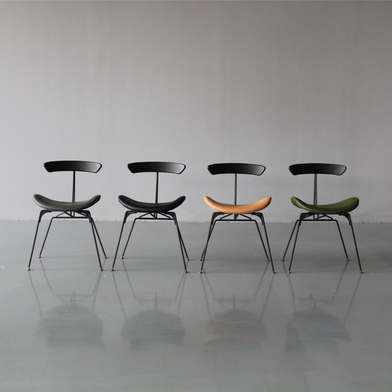 Contemporary Metal Kitchen Dining Rooms Chair Open Back Side Chairs Sets Clearhalo ' kitchen&dining_furn' 'Dining Chairs' 'Dining Tables & Seating' 'dining_chair' 'furn' 'furn_dining_chair' 'Furniture' 'furniture_dining_chair' 'Kitchen & Dining Furniture' 'kitchen' 1200x1200_b04c50c7-441a-4317-98d2-1a8c641fe345