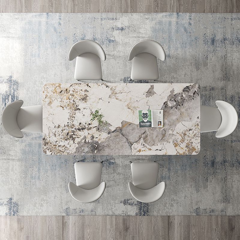 Luxury 1/3/4/5/7 Pieces Dining Set Sintered Stone Dining Table with Leather Chairs Clearhalo 'Dining Room Sets' 'Dining Tables & Seating' 'dining_room_set' 'furn' 'furn_dining_room_set' 'Furniture' 'furniture_dining_room_set' 'Kitchen & Dining Furniture' 'kitchen&dining_furn' 'kitchen' 1200x1200_b04f68f0-927a-4eda-9f59-4705c0eba968