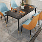 Traditional Luxury Rectangle Dining Table Sintered Stone Table with 4 Black Legs Clearhalo ' dining_table' 'Dining Tables & Seating' 'Dining Tables' 'furn' 'furn_dining_table' 'Furniture' 'furniture_dining_table' 'Kitchen & Dining Furniture' 'kitchen&dining_furn' 'kitchen' 'kitchen_dining_table' 1200x1200_b05186e6-5e3a-4443-acbb-5640e79f8f7d