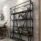 Open Metal Etagere Bookcase Contemporary Rectangular Shelf Bookcase Clearhalo 'Bookcases' 'Furniture' 'furniture_bookcases' 'kitchen' 'kitchen_bookcases' 'Living Room Furniture' 'Office Furniture' 1200x1200_b05188fa-32fd-44d9-a7cb-4a33334df4d7