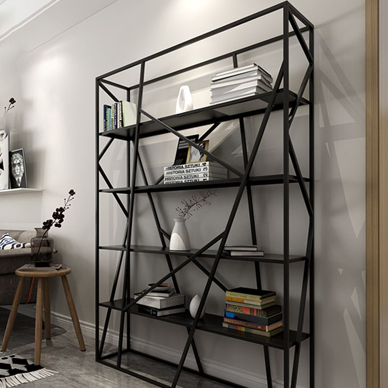 Open Metal Etagere Bookcase Contemporary Rectangular Shelf Bookcase Clearhalo 'Bookcases' 'Furniture' 'furniture_bookcases' 'kitchen' 'kitchen_bookcases' 'Living Room Furniture' 'Office Furniture' 1200x1200_b05188fa-32fd-44d9-a7cb-4a33334df4d7