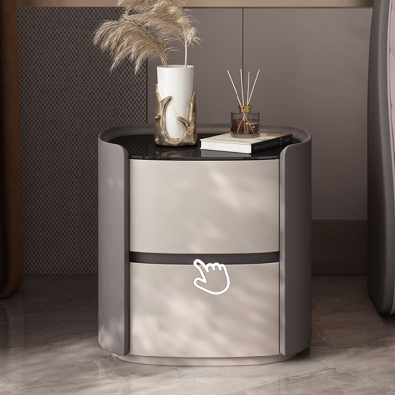 モダンなアクセントテーブルナイトスタンドアンティークフィニッシュベッドナイトスタンドの引き出し付き