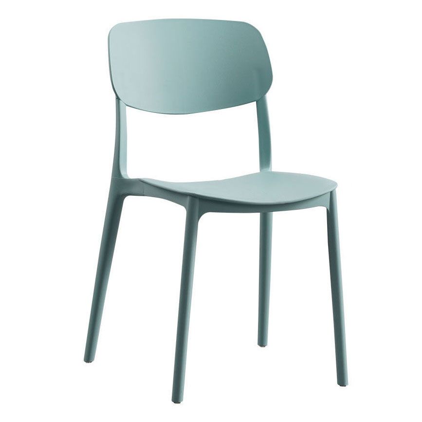 Plastic Dining Chair Open Back Dining Side Furniture in Matte Finish for Home Clearhalo 'Dining Chairs' 'Dining Tables & Seating' 'dining_chair' 'furn' 'furn_dining_chair' 'Furniture' 'Kitchen & Dining Furniture' 1200x1200_b0526cb0-729a-4d35-a6cd-7b32839808f8