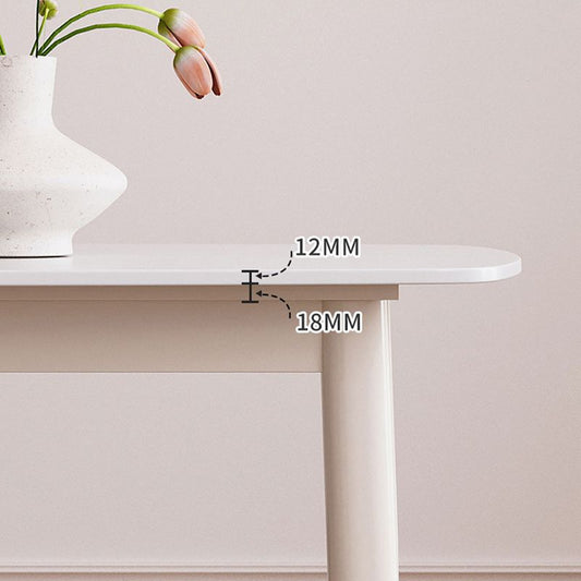 Stile moderno 1/4/5/7 pezzi sala da pranzo tavolo mobili in pietra rettangolo in bianco