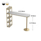 White Rectangle Bar Table Contemporary Bar Table with Sled Base Clearhalo 'Bar Furniture' 'Bar Tables' 'bar_tables' 'furn' 'furn_bar_tables' 'Furniture' 'furniture_bar_tables' 'Kitchen & Dining Furniture' 1200x1200_b052ef35-e3cb-4f0f-9c38-190b51229fac