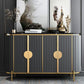 Technischer Holzbuffet Ständer mit Schränken Glam Buffet Sideboard