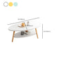 Minimalistic Single Coffee Table Wood Contemporary Cocktail Table with Shelf Clearhalo 'Coffee & Accent Tables' 'Coffee Tables' 'coffee_tables' 'furn' 'furn_coffee_tables' 'Furniture' 'Living Room Furniture' 1200x1200_b054b0ef-df07-44e2-acf1-f1e1d0c2446b