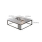 Aucune table basse simple pénible de cadre d'ardoise grise moderne de table basse