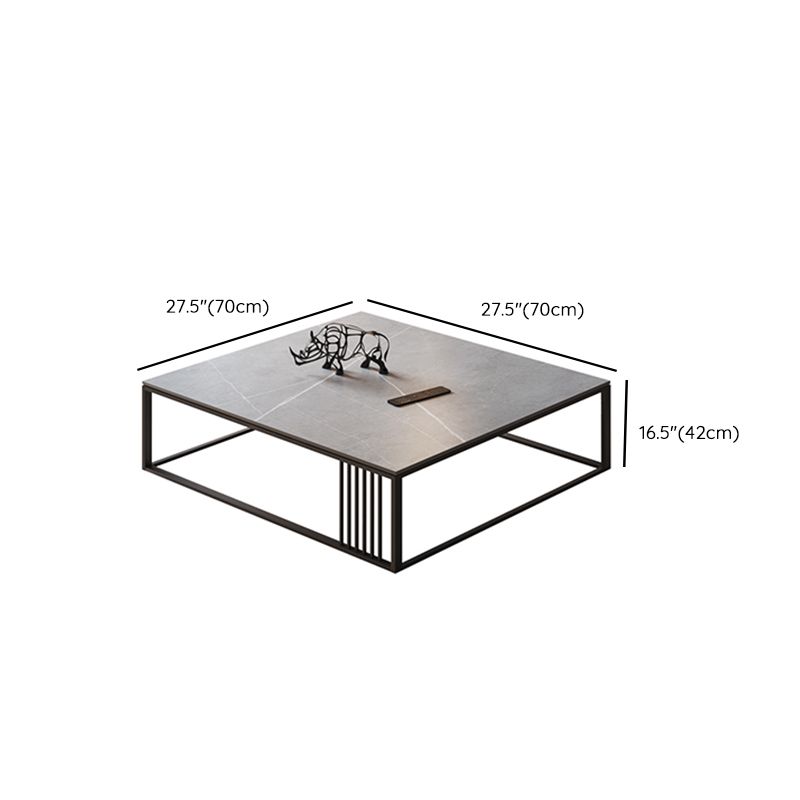 Aucune table basse simple pénible de cadre d'ardoise grise moderne de table basse