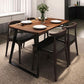 Industrial 1/5 pieces Dinette Set Solid Wood Dining Table with Chairs Clearhalo 'Dining Room Sets' 'Dining Tables & Seating' 'dining_room_set' 'furn' 'furn_dining_room_set' 'Furniture' 'furniture_dining_room_set' 'Kitchen & Dining Furniture' 'kitchen&dining_furn' 'kitchen' 1200x1200_b057847e-f1d6-488b-a7e6-b24fdf9d0c06
