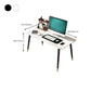 Modern Stone Office Desk 29.53 "Tall Parsons Base Writing Desk