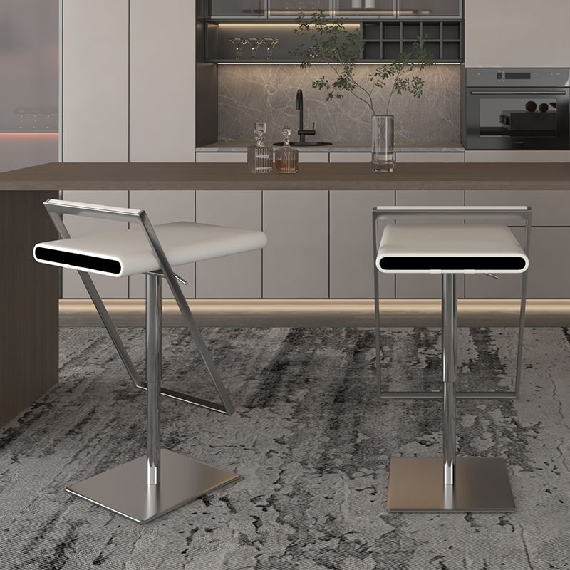 Tabouret de bar en cuir tabouret de comptoir industriel pour le salon