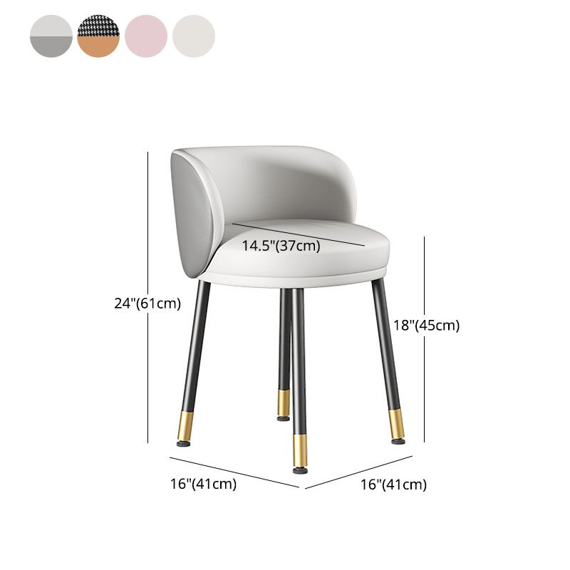 Scandinavian Design Solid Back Armless Dining Chairs Upholstered Side Chairs Clearhalo ' kitchen&dining_furn' 'Dining Chairs' 'Dining Tables & Seating' 'dining_chair' 'furn' 'furn_dining_chair' 'Furniture' 'furniture_dining_chair' 'Kitchen & Dining Furniture' 'kitchen' 1200x1200_b05c2212-d65f-4f88-9932-74a82dcd6fde