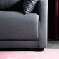 Square Arm Loose Back Sofa 2/3-Seater Nordic Leather Single Cushion Sofa