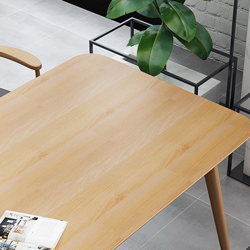 Bureau de bureau en bois moderne Desk de forme de forme rectangulaire avec 4 jambes