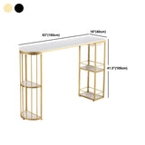 Table de la barre supérieure en marbre spécialisée