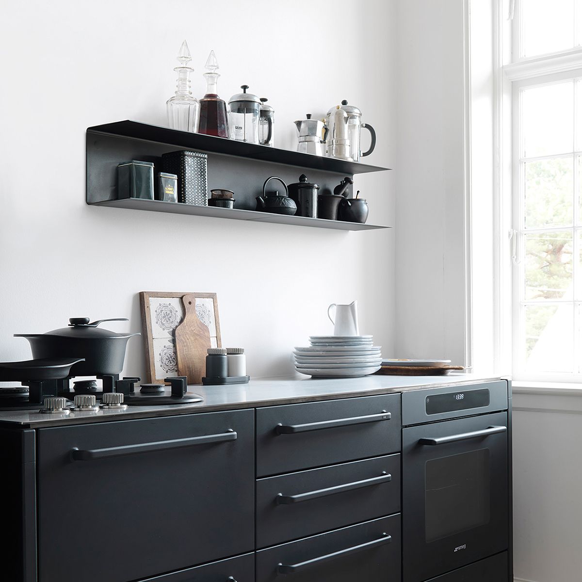 7.87"H Bookshelf Contemporary Style Wall Mounted Bookcase for Office Home Clearhalo 'Bookcases' 'furn' 'furn_bookcases' 'Furniture' 'furniture_bookcases' 'Office Furniture' 1200x1200_b0605000-bf24-475c-b492-1b55724499b9