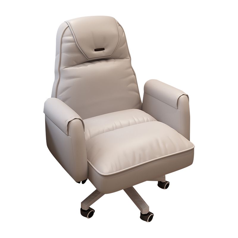 High Back Swivel Office Chair with Wheels White Frame Modern Ergonomic Task Chair Clearhalo 'furn' 'furn_office_chair' 'Furniture' 'furniture_office_chair' 'Office Chairs' 'Office Furniture' 'office_chair' 1200x1200_b062c5f2-c0f2-42c1-8ad6-a66efe60e584