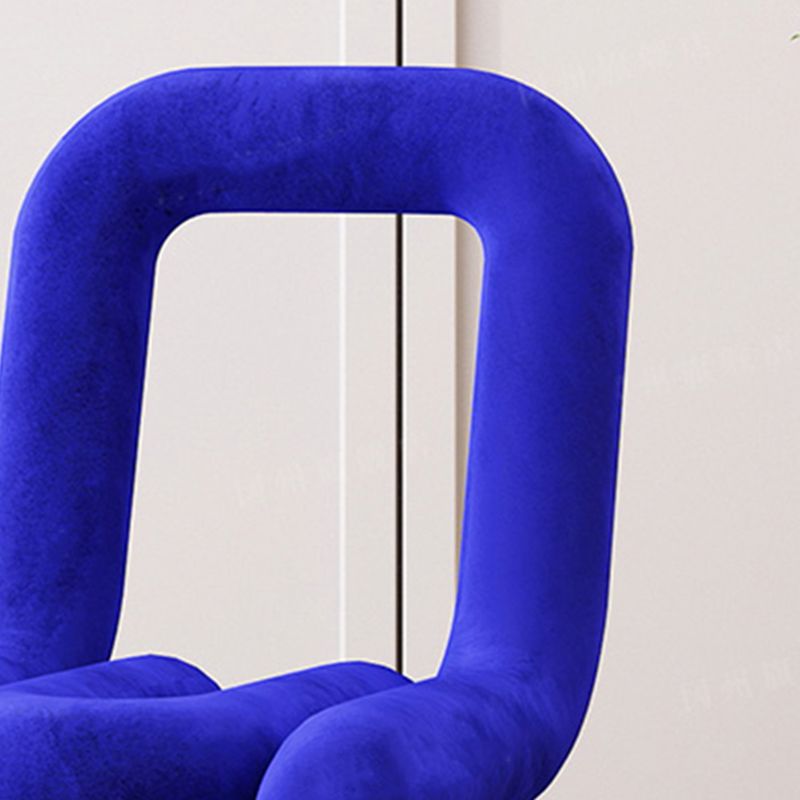 Contemporary Dining Chair Velvet Open Back Side Chair for Home Clearhalo 'Dining Chairs' 'Dining Tables & Seating' 'dining_chair' 'furn' 'furn_dining_chair' 'Furniture' 'Kitchen & Dining Furniture' 1200x1200_b063443b-2394-4661-a6f6-3977924e5f35