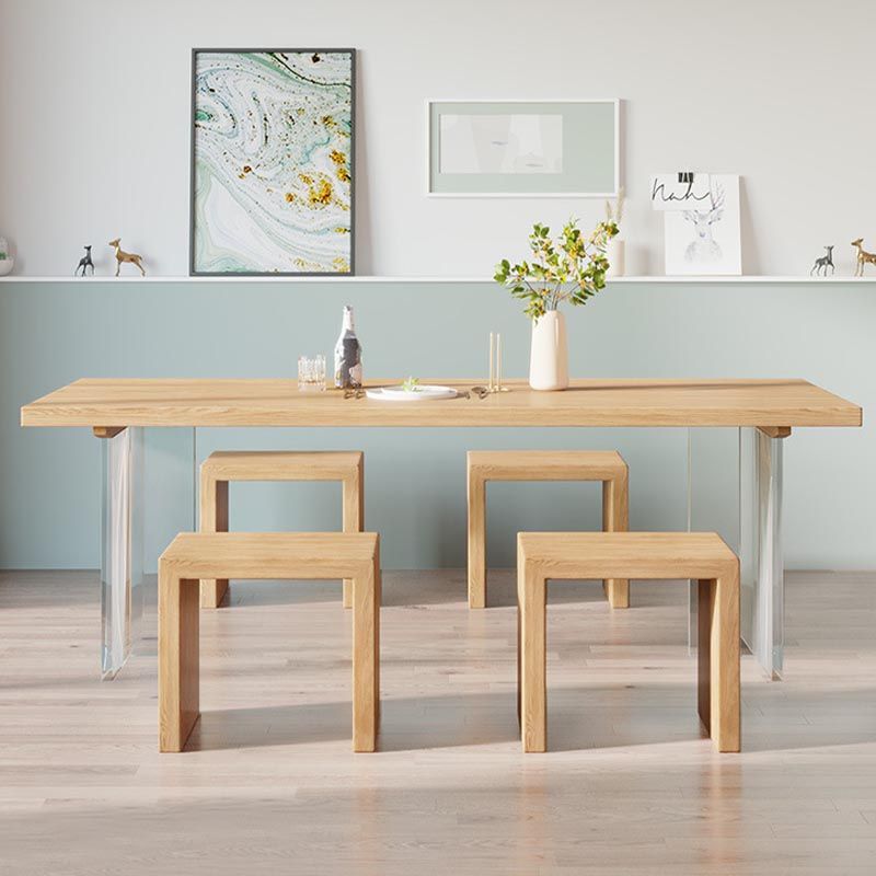 Modern 1/3/5 Pieces Dining Set Rectangle Wood Dining Table for Dining Room Kitchen