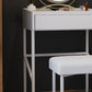 Modern White Vanity Solid Wood Makeup Dressing Table Stool Set Clearhalo 'Bedroom Furniture' 'furn' 'furn_makeup_vanities' 'Furniture' 'Makeup Vanities' 'makeup_vanities' 1200x1200_b064ec9b-68a8-4276-a646-1a624544a573