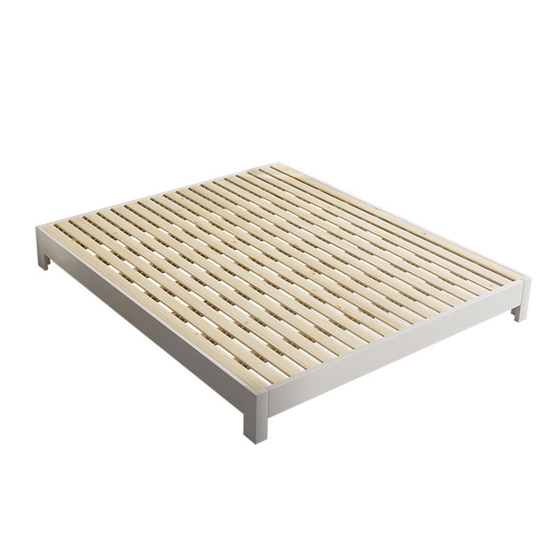 Modern White Platform Bed Solid Wood Platform Bed Frame with Headboard Clearhalo 'Bedroom Furniture' 'Beds' 'furn' 'furn_beds' 'Furniture' 1200x1200_b066bda0-7130-4cd0-9abd-651c8ea69ff9