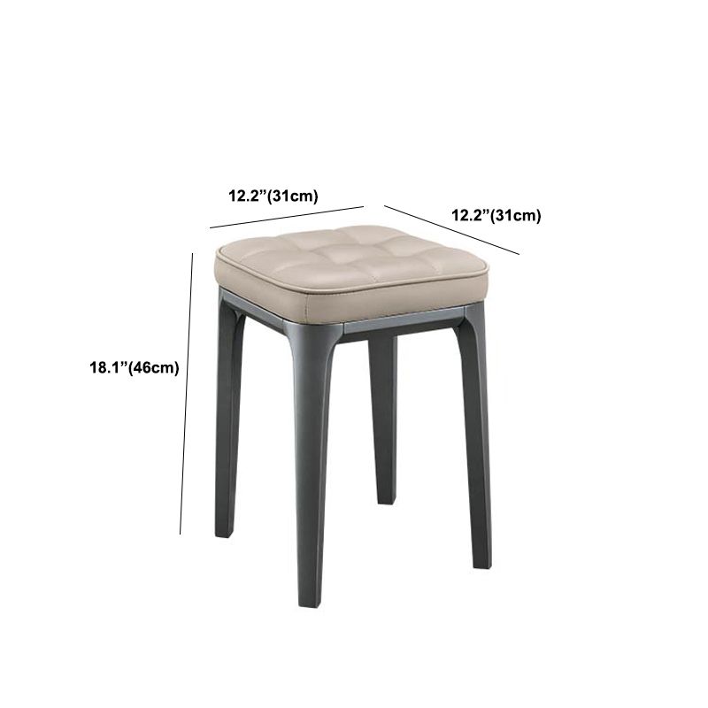 Contemporary Standard Square Leather Standard With Legs for Home Clearhalo 'furn' 'furn_ottomans_poufs' 'Furniture' 'Living Room Furniture' 'Ottomans & Poufs' 'ottomans_poufs' 1200x1200_b066d94b-de00-4b05-b7b2-99e941beabd1