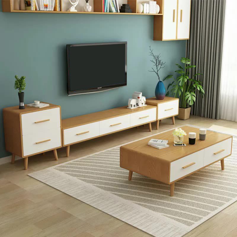 Contemporary Wood TV Stand Console Enclosed Storage TV Media Stand for Living Room Clearhalo 'furn' 'furn_tv_stands_entertainment_centers' 'Furniture' 'Living Room Furniture' 'TV Stands & Entertainment Centers' 'TV Stands & Media Storage Furniture' 'tv_stands_entertainment_centers' 1200x1200_b06a9d17-352d-44b7-992d-6cfd1bbc966a