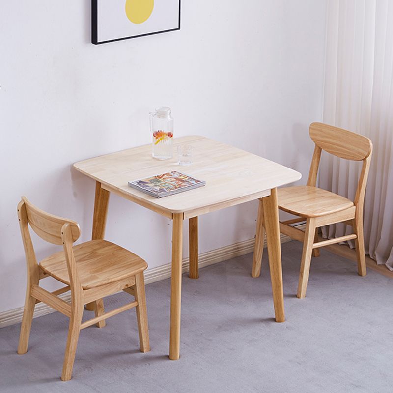 Scandinavian Home Wood Side Chair Natural Open Back Dining Chair (Set of 2) Clearhalo ' kitchen&dining_furn' 'Dining Chairs' 'Dining Tables & Seating' 'dining_chair' 'furn' 'furn_dining_chair' 'Furniture' 'furniture_dining_chair' 'Kitchen & Dining Furniture' 'kitchen' 1200x1200_b06baf14-3c8f-4841-8b9e-e761dfad6200