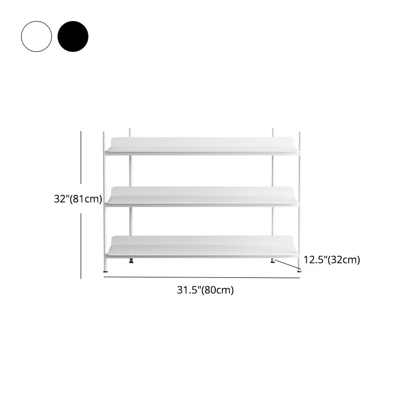 Contemporary Metal Etagere Bookshelf Open Office and Living Room Bookcase Clearhalo 'Bookcases' 'furn' 'furn_bookcases' 'Furniture' 'furniture_bookcases' 'Office Furniture' 1200x1200_b06cc897-2b0d-4cd8-aed5-94a3660a5b24