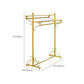 Gorgeous Coat Rack Free Standing Metal Golden Clothes Hanger for Living Room