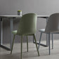 Modern Dining Chair Armless Dining Chair with Plastic Legs for Kitchen