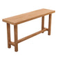 Juego de mesa de bar rectangular de madera maciza, mesa de mostrador de 1/5 piezas con taburetes sin respaldo