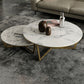 Glam White Frame Coffee Table Round Slate Top Cocktail Table Clearhalo 'Coffee & Accent Tables' 'Coffee Tables' 'coffee_tables' 'furn' 'furn_coffee_tables' 'Furniture' 'Living Room Furniture' 1200x1200_b06fc59f-e684-4fa5-81ec-9ef669a0fefd