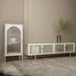 Metal Enclosed TV Storage Industrial Home TV Cabinet with Glass Doors Clearhalo 'furn' 'furn_tv_stands_entertainment_centers' 'Furniture' 'Living Room Furniture' 'TV Stands & Entertainment Centers' 'TV Stands & Media Storage Furniture' 'tv_stands_entertainment_centers' 1200x1200_b0705115-74d8-4e65-b71a-da8d177d9656