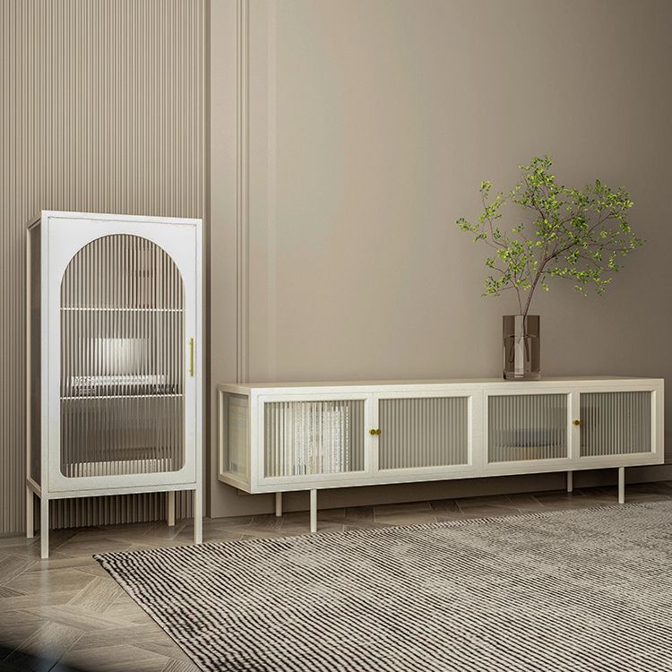 Metal Enclosed TV Storage Industrial Home TV Cabinet with Glass Doors Clearhalo 'furn' 'furn_tv_stands_entertainment_centers' 'Furniture' 'Living Room Furniture' 'TV Stands & Entertainment Centers' 'TV Stands & Media Storage Furniture' 'tv_stands_entertainment_centers' 1200x1200_b0705115-74d8-4e65-b71a-da8d177d9656