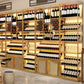 Bottiglia di vino da pavimento in ferro e portabottiglie moderna portanate moderne con scaffale