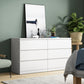 Contemporary Chest Wood Vertical Chest with Drawers for Home/Office