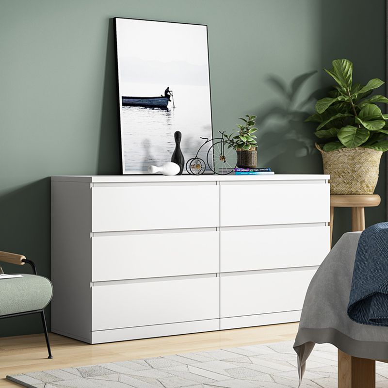 Contemporary Chest Wood Vertical Chest with Drawers for Home/Office