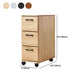 Coffre d'accent en bois massif avec tiroirs 23,62 "coffre de large sur roues