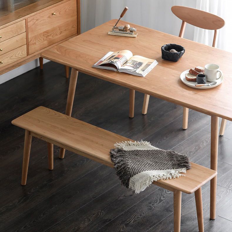 Rectangle Contemporary Dining Room Table Ash Solid Wood Table with 4 Legs Clearhalo ' dining_table' 'Dining Tables & Seating' 'Dining Tables' 'furn' 'furn_dining_table' 'Furniture' 'furniture_dining_table' 'Kitchen & Dining Furniture' 'kitchen&dining_furn' 'kitchen' 'kitchen_dining_table' 1200x1200_b07665f9-c0aa-471a-bac7-9d0679877002