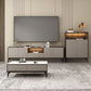 Stone Media Console TV Stand Modern TV Stand Console with Drawer Clearhalo 'furn' 'furn_tv_stands_entertainment_centers' 'Furniture' 'Living Room Furniture' 'TV Stands & Entertainment Centers' 'TV Stands & Media Storage Furniture' 'tv_stands_entertainment_centers' 1200x1200_b077291f-90a0-4ba4-bc48-fa72a02540ca