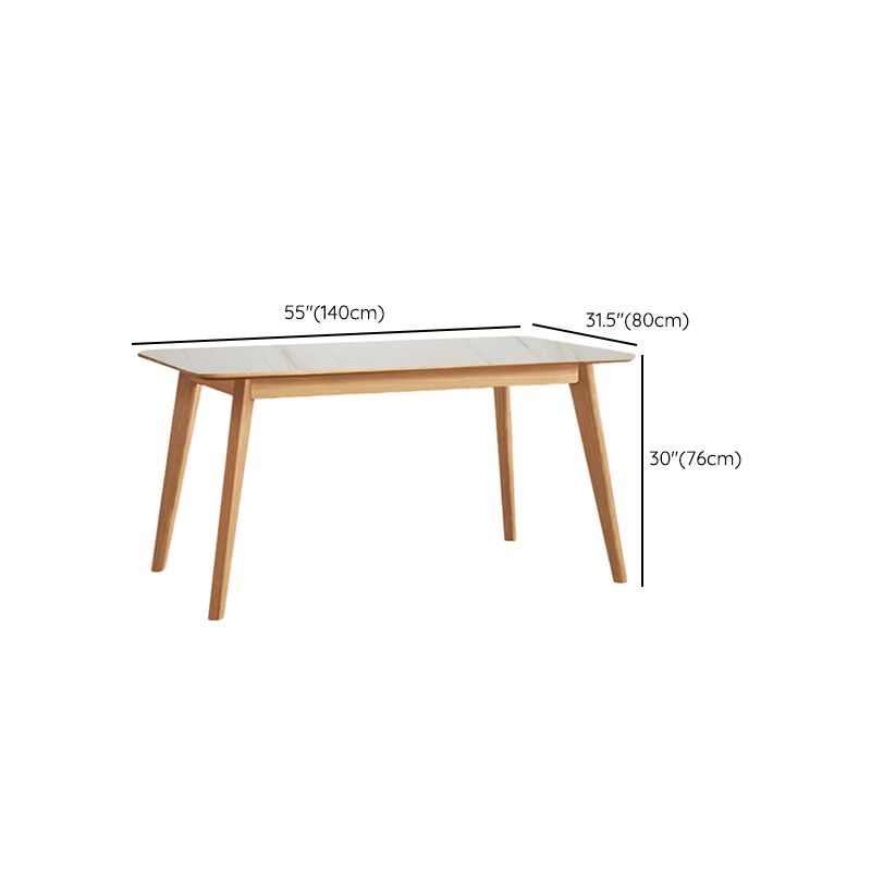 Modern Style Dinette Set 1/5 Pcs Rectangle Solid Wood Dinette Table with Dining Chair Clearhalo 'Dining Room Sets' 'Dining Tables & Seating' 'dining_room_set' 'furn' 'furn_dining_room_set' 'Furniture' 'Kitchen & Dining Furniture' 1200x1200_b0772b84-9424-495b-96e2-be17aadf4799