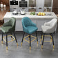 Scandinavia Style Bar-stool Metal Legs Leather Bucket Seat for Kitchen Bar Clearhalo 'Bar Furniture' 'Bar Stools' 'bar_stools' 'furn' 'furn_bar_stools' 'furniture_bar_stools' 'Kitchen & Dining Furniture' 'kitchen&dining_furn' 'kitchen' 'kitchen_furn' Furniture' 1200x1200_b07ac879-144d-4926-8313-51e7321482d9