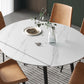 Modern Sintered Stone Dining Round Table Set 1/4/5/6/7 Pieces Dining Set
