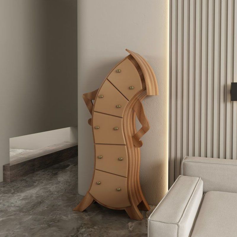 Glam Lingerie Chest Birch Vertical Storage Chest with Drawers for Bedroom Clearhalo 'Bedroom Furniture' 'Dressers & Chests' 'dressers_chests' 'furn' 'furn_dressers_chests' 'Furniture' 1200x1200_b07f2540-5472-4ec0-9ace-3b5124687cdf