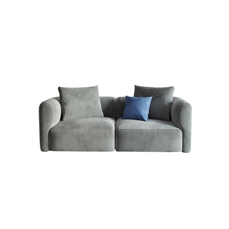 リビングルームとアパート用のライトグレースカンジナビアソファ27.6 "