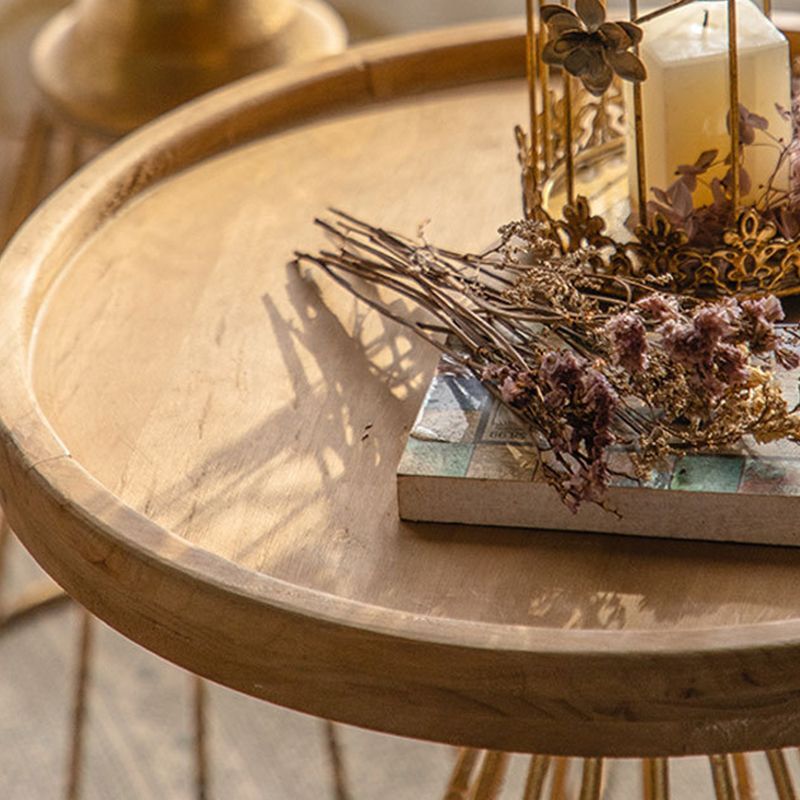 フレンチカントリーフレームエンドテーブルアンティークブラスアイアンクラフトエンドテーブル