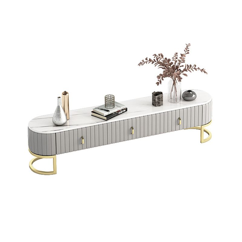 グラムテレビメディアスタンド16 "w密閉ストレージテレビスタンドコンソール付きの引き出し付きコンソール